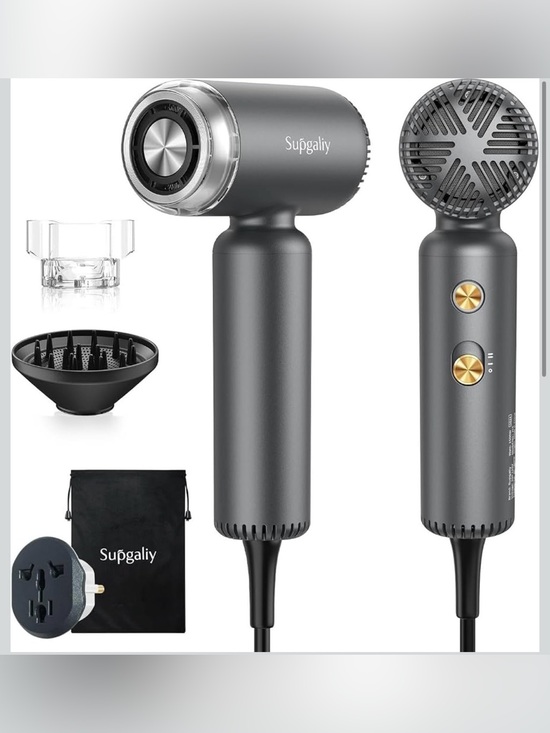 Other - Dual Voltage High-Speed lonic Blow Dryer with Universal Plug Adapter